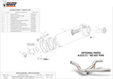 Non-Catalytic Exhaust Tip With Sound Certification Oval Carbon Carbon - Mivv Compatible With Bmw R 1150 Gs (1999-2003)