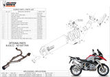 Exhaust Tip With Noise Certification Oval Titanium Carbon - Mivv Compatible With Bmw R 1200 Gs (2013-2018)
