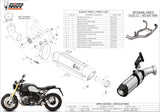 Exhaust Tip With Noise Certification Suono Steel Black Carbon - Mivv Compatible With Bmw R Nine T 1200 (2014-2020)