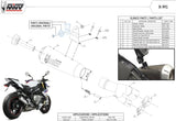 Tubo De Escape Con Homologación Acústica X-M1 Titano - Mivv Compatible Con Bmw S 1000 R (2017-2020)
