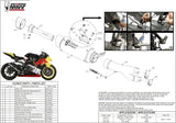 Tubo De Escape Con Homologación Acústica Gppro Titano - Mivv Compatible Con Bmw S 1000 Rr (2017-2018)