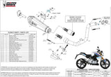 Sistema De Escape Completo Con Catalizador Y Homologación Acústica Delta Race Acero Negro Carbono - Mivv Compatible Con Bmw G 310 R (2018-2024)