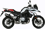 Tubo De Escape Con Homologación Acústica Delta Race Acero Negro Carbono - Mivv Compatible Con Bmw F 750 Gs (2018-2024)