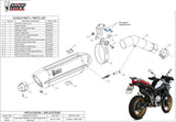 Tubo De Escape Con Homologación Acústica Suono Acero Negro Carbono - Mivv Compatible Con Bmw F 850 Gs (2018-2024)
