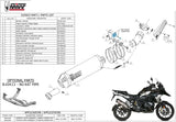 Exhaust Tip With Noise Certification Oval Titanium Carbon - Mivv Compatible With Bmw R 1250 Gs Adventure (2019-2023)
