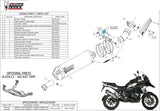 Tubo De Escape Con Homologación Acústica Oval Titano Carbono - Mivv Compatible Con Bmw R 1250 Gs (2019-2023)