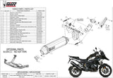 Exhaust Tip With Noise Certification Speed Edge Steel Black Carbon - Mivv Compatible With Bmw R 1250 Gs (2019-2023)