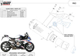 Tubo De Escape Con Homologación Acústica Mk3 Carbono - Mivv Compatible Con Bmw S 1000 Rr (2019-2024)