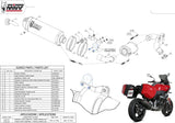 Tubo De Escape Con Homologación Acústica Oval Titano Carbono - Mivv Compatible Con Bmw F 900 Xr (2020-2024)