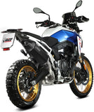 Tubo De Escape Con Homologación Acústica Speed Edge Acero Negro Carbono - Mivv Compatible Con Bmw F 900 Gs (2024)