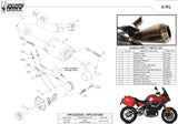 Tubo De Escape Con Homologación Acústica X-M1 Titano - Mivv Compatible Con Bmw F 900 Xr (2020-2024)