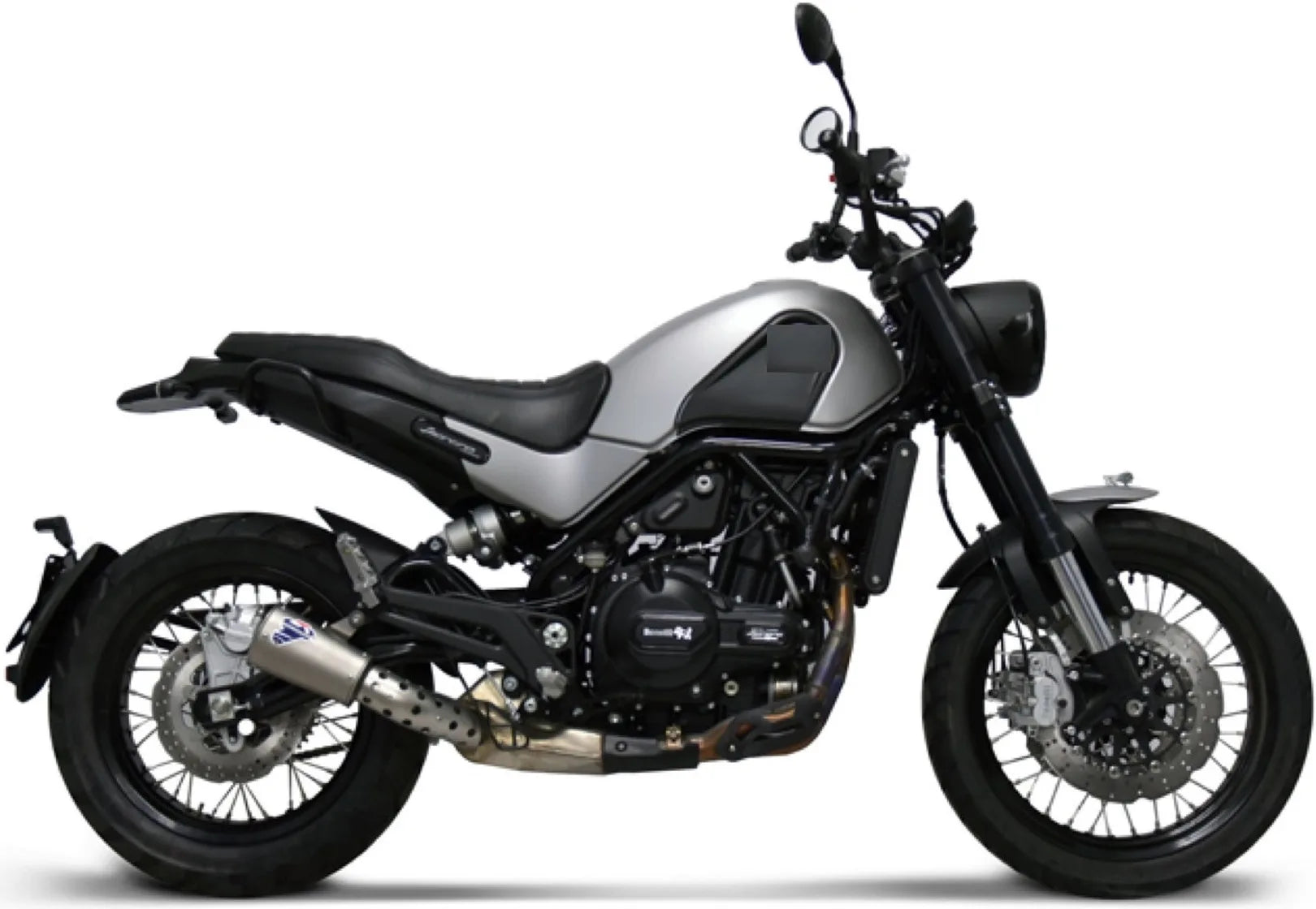Tubo De Escape Sin Homologación Acústica Gp2R-R Acero Inox - Termignoni Compatible Con Benelli Leoncino 500 (2018-2020)