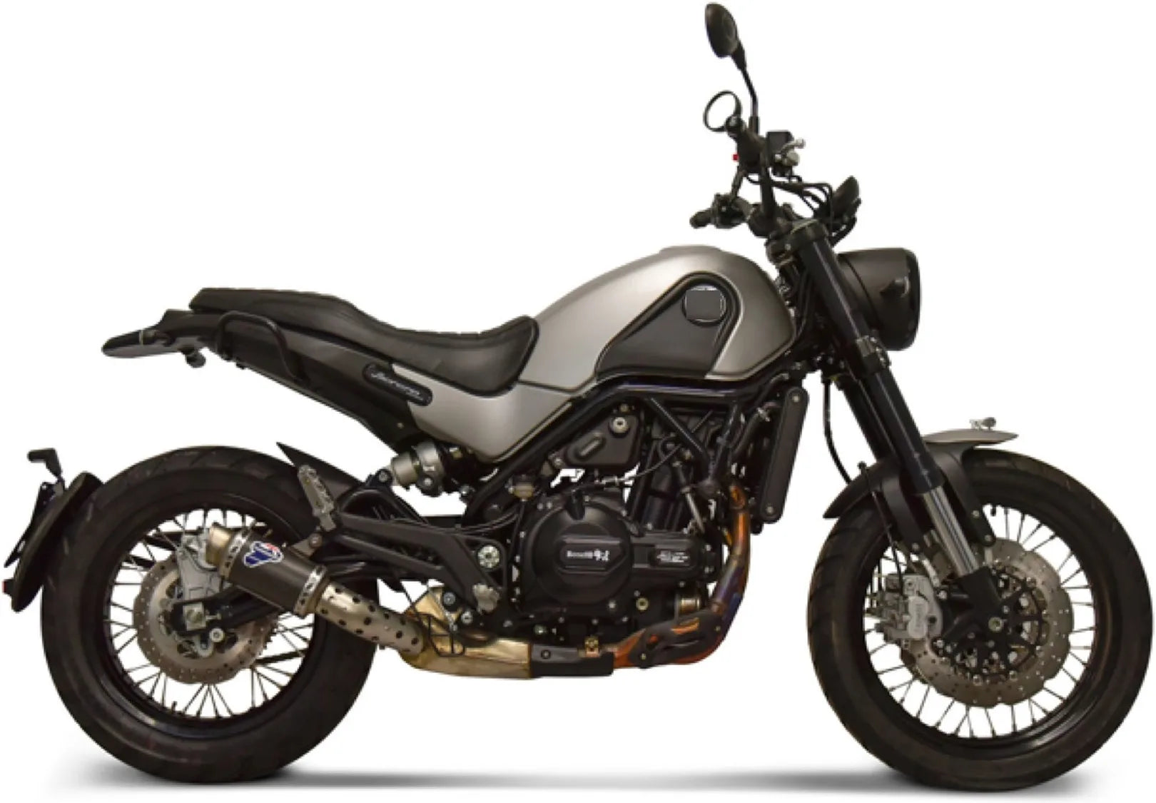 Tubo De Escape Sin Homologación Acústica Gp Carbono - Termignoni Compatible Con Benelli Leoncino 500 (2018-2020)