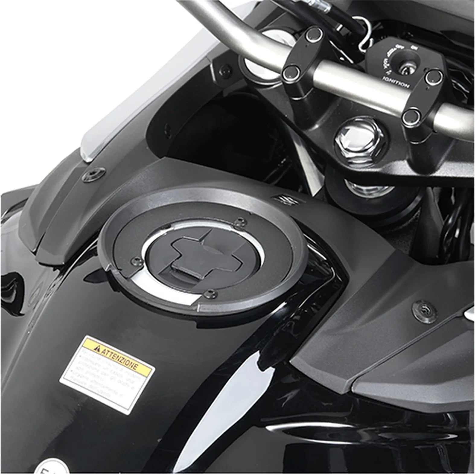 Adaptador Metálico Para Bolsas Deposito Tanklock - Givi Compatible Con Suzuki Gsf 650 Bandit S K9 L0 L1 L2 L3 L4 (2009-2015)