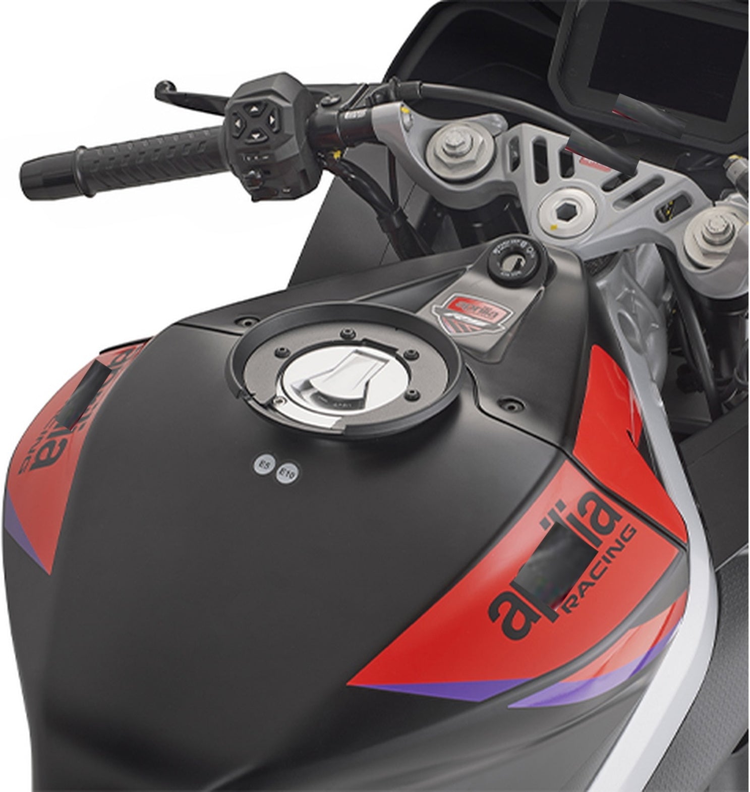 Tanklock Black Tank Bag - 18 Lt Nylon - Givi Compatible With Aprilia Rs 457 (2024)