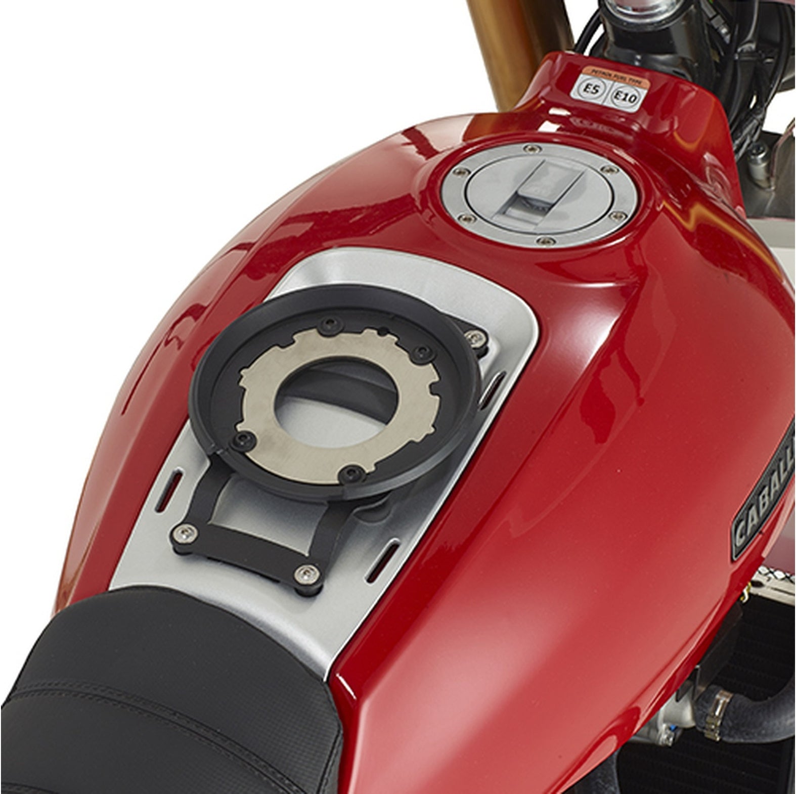 Tanklock Black Tank Bag - 15 Lt Xs307 Nylon - Givi Compatible With Fantic Motor Caballero Scrambler 250 (2018-2023)