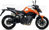 Tubo De Escape Sin Catalizador Y Con Homologación Acústica Gp2 Gp-2 Titanio Acero - Arrow Special Parts Compatible Con Ktm 890 Duke R (2020-2023)