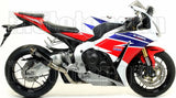 Tubo De Escape Sin Homologación Acústica Gp2 Gp-2 Nichrom Negro Acero - Arrow Special Parts Compatible Con Honda Cbr 1000 Rr (2008-2013)