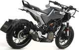 Tubo De Escape Con Homologación Acústica Gp2 Gp-2 Nichrom Negro Acero - Arrow Special Parts Compatible Con Husqvarna Svartpilen 401 (2020-2023)