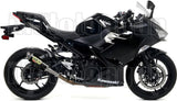 Tubo De Escape Con Homologación Acústica Gp2 Gp-2 Nichrom Negro Acero - Arrow Special Parts Compatible Con Kawasaki Z 400 (2019-2020)