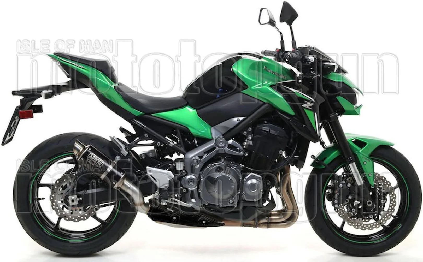 Tubo De Escape Con Homologación Acústica Gp2 Gp-2 Nichrom Negro Acero - Arrow Special Parts Compatible Con Kawasaki Z 900 A2 (2019-2024)