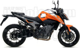 Tubo De Escape Con Homologación Acústica Gp2 Gp-2 Nichrom Negro Acero - Arrow Special Parts Compatible Con Ktm 790 Duke (2023)
