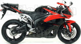 Tubo De Escape Sin Catalizador Y Con Homologación Acústica Indy-Race Aluminio Negro Carbono - Arrow Special Parts Compatible Con Honda Cbr 600 Rr (2009-2012)