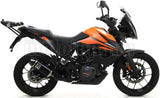 Tubo De Escape Con Homologación Acústica Indy-Race Aluminio Negro Carbono - Arrow Special Parts Compatible Con Ktm 390 Adventure (2020-2023)