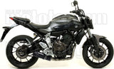 Sistema De Escape Completo Con Catalizador Y Homologación Acústica Jet-Race Acero Negro Carbono - Arrow Special Parts Compatible Con Yamaha Tracer 7 (2021-2024)