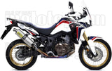 Tubo De Escape Con Homologación Acústica Maxi Race-Tech Aluminio Acero - Arrow Special Parts Compatible Con Honda Crf 1000 L Africa Twin Adventure Sports (2018-2019)