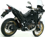 Tubo De Escape Con Homologación Acústica Maxi Race-Tech Aluminio Negro Acero - Arrow Special Parts Compatible Con Honda Crf 1100 L Africa Twin (2020-2023)