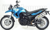 Tubo De Escape Con Homologación Acústica Maxi Race-Tech Aluminio Carbono - Arrow Special Parts Compatible Con Bmw F 800 Gs Adventure (2008-2016)