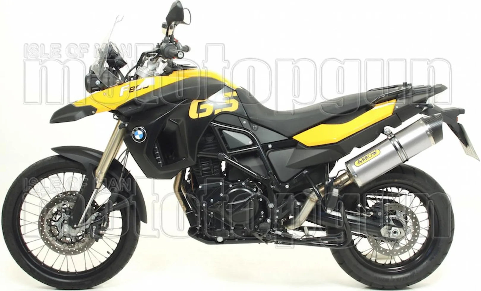 Sistema De Escape Completo Sin Catalizador Y Con Homologación Acústica Maxi Race-Tech Aluminio Carbono - Arrow Special Parts Compatible Con Bmw F 800 Gs (2008-2016)