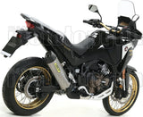 Sistema De Escape Completo Sin Catalizador Y Con Homologación Acústica Maxi Race-Tech Aluminio Carbono - Arrow Special Parts Compatible Con Honda Crf 1100 L Africa Twin Adventure Sports (2020-2023)
