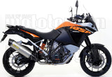 Tubo De Escape Con Homologación Acústica Maxi Race-Tech Aluminio Carbono - Arrow Special Parts Compatible Con Ktm 1290 Super Adventure (2015-2016)