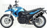 Tubo De Escape Con Homologación Acústica Maxi Race-Tech Aluminio Negro Carbono - Arrow Special Parts Compatible Con Bmw F 800 Gs Adventure (2008-2016)