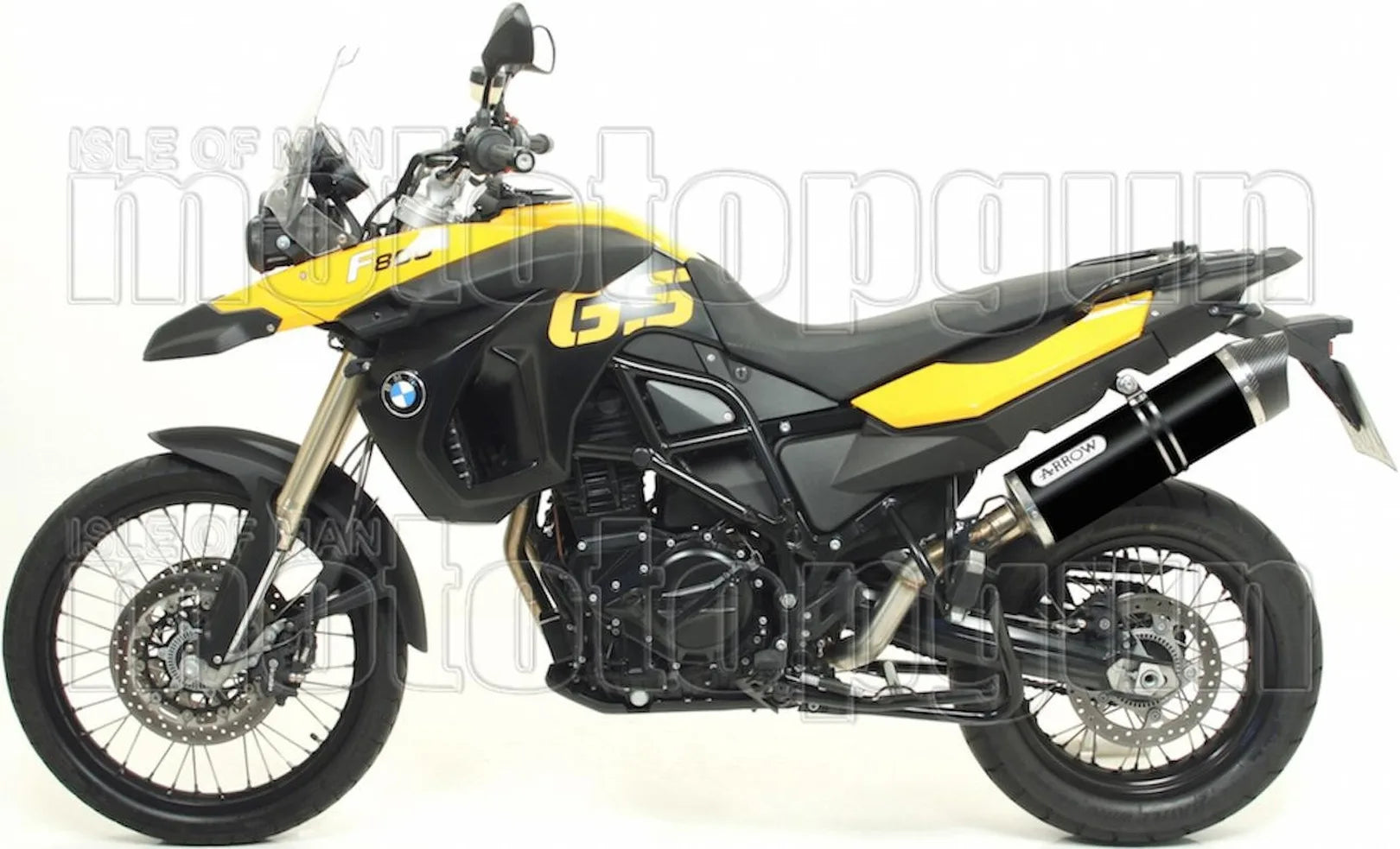Sistema De Escape Completo Sin Catalizador Y Con Homologación Acústica Maxi Race-Tech Aluminio Negro Carbono - Arrow Special Parts Compatible Con Bmw F 800 Gs Adventure (2008-2016)