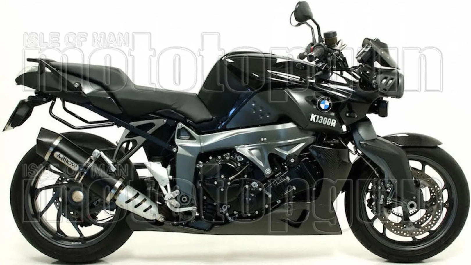 Tubo De Escape Con Catalizador Y Homologación Acústica Maxi Race-Tech Aluminio Negro Carbono - Arrow Special Parts Compatible Con Bmw K 1300 S (2012-2016)