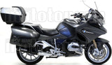 Tubo De Escape Con Homologación Acústica Maxi Race-Tech Aluminio Negro Carbono - Arrow Special Parts Compatible Con Bmw R 1200 Rt (2014-2016)