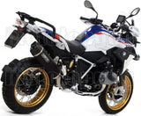 Sistema De Escape Completo Sin Catalizador Y Con Homologación Acústica Maxi Race-Tech Aluminio Negro Carbono - Arrow Special Parts Compatible Con Bmw R 1250 Gs (2019-2024)