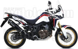 Sistema De Escape Completo Sin Catalizador Y Con Homologación Acústica Maxi Race-Tech Aluminio Negro Carbono - Arrow Special Parts Compatible Con Honda Crf 1000 L Africa Twin (2016-2019)