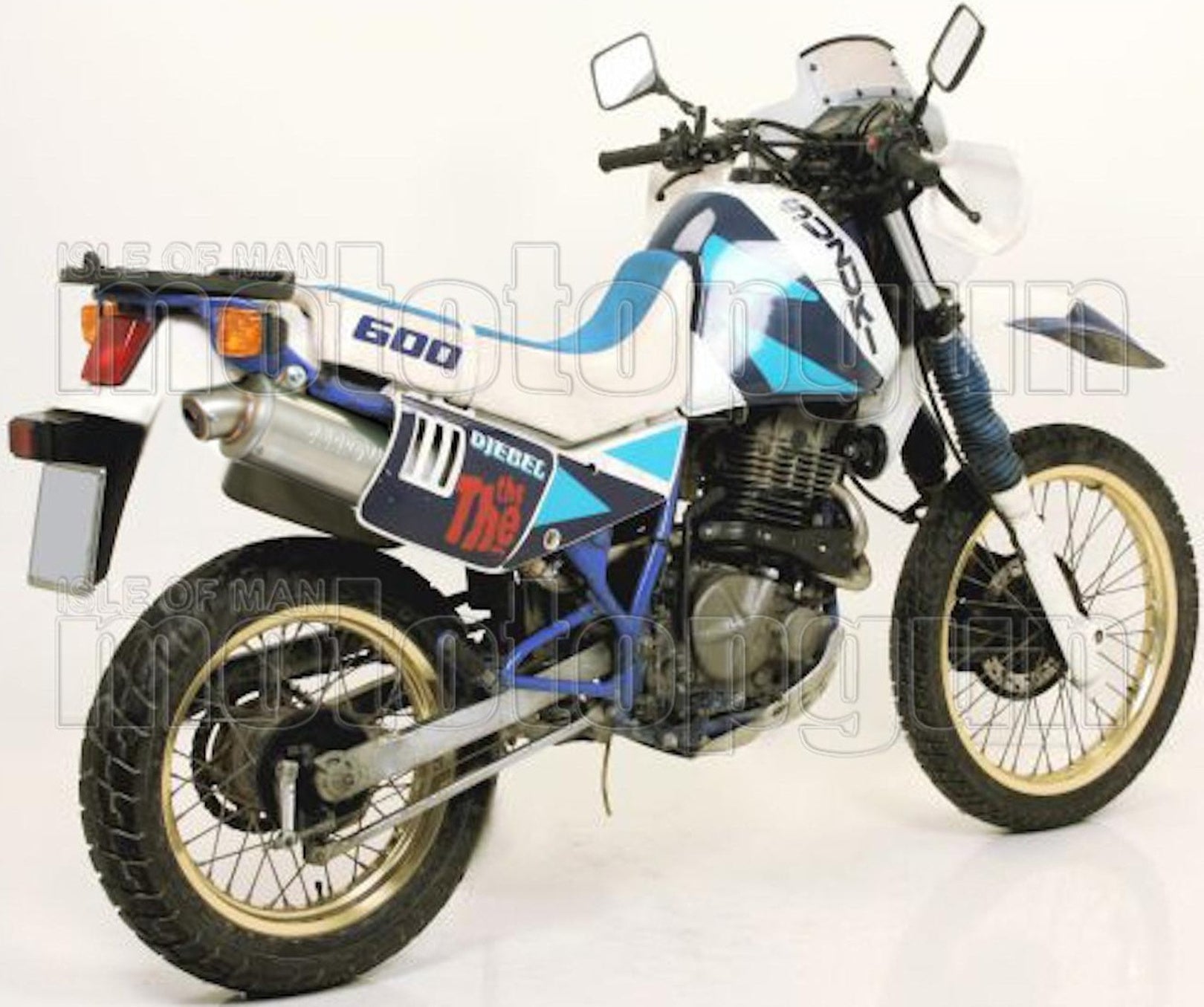 Complete Non-Catalytic Exhaust System With Sound Certification Paris Dacar Stainless Steel Stainless Steel - Arrow Special Parts Compatible With Suzuki Dr 600 R (1985-1987)