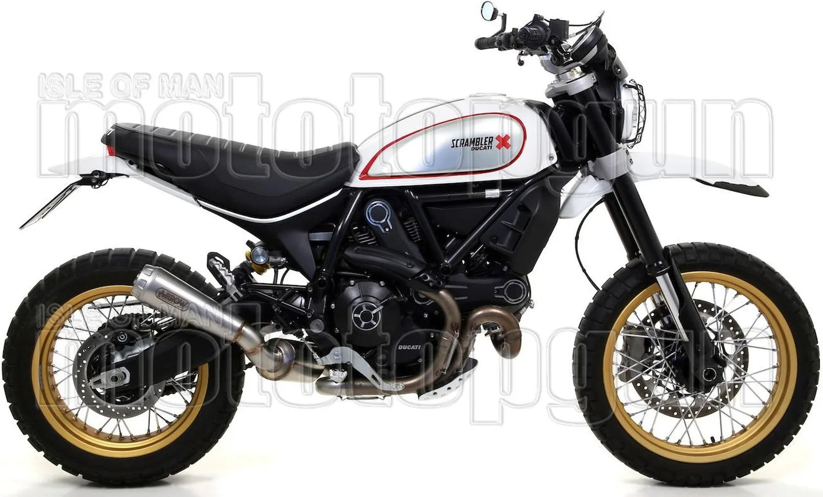 Tubo De Escape Con Catalizador Y Homologación Acústica Pro-Race Nichrom Acero - Arrow Special Parts Compatible Con Ducati Scrambler 800 Desert Sled (2017-2020)