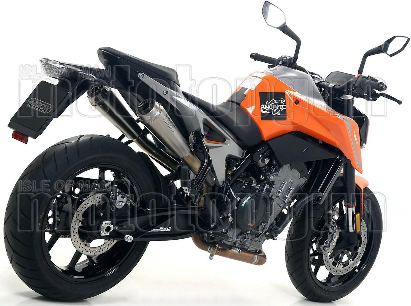Tubo De Escape Sin Catalizador Y Con Homologación Acústica Pro-Race Nichrom Acero - Arrow Special Parts Compatible Con Ktm 790 Duke (2018-2020)
