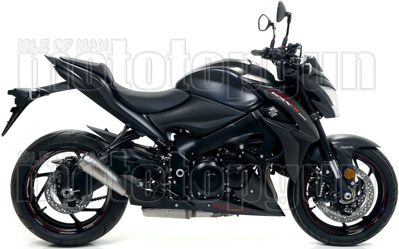 Complete Non-Catalytic Exhaust System With Sound Certification Pro-Race Nichrom Stainless Steel - Arrow Special Parts Compatible With Suzuki Gsx-S 1000 F (2015-2020)