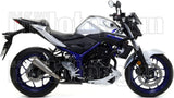 Sistema De Escape Completo Sin Catalizador Y Con Homologación Acústica Pro-Race Nichrom Acero - Arrow Special Parts Compatible Con Yamaha Mt-03 (2018-2019)