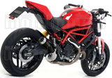 Tubo De Escape Sin Catalizador Y Con Homologación Acústica Pro-Race Nichrom Negro Acero - Arrow Special Parts Compatible Con Ducati Monster 797 (2017-2018)