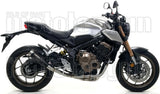 Tubo De Escape Sin Homologación Acústica Pro-Race Nichrom Negro Acero - Arrow Special Parts Compatible Con Honda Cb 650 R (2019-2023)