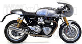 Dual Exhaust System With Sound Certification Pro-Racing Nichrom Stainless Steel - Arrow Special Parts Compatible With Triumph Thruxton 1200 R (2017-2020)