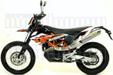 Tubo De Escape Con Catalizador Y Homologación Acústica Race-Tech Aluminio Acero - Arrow Special Parts Compatible Con Ktm 690 Motard (2009-2016)